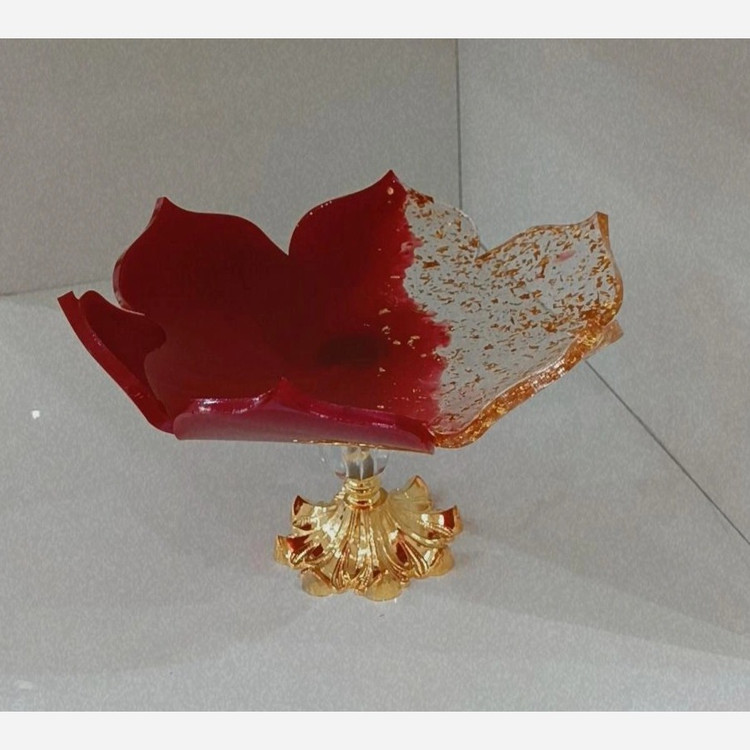 میوه خوری و شکلات خوری رزینی پایه دار